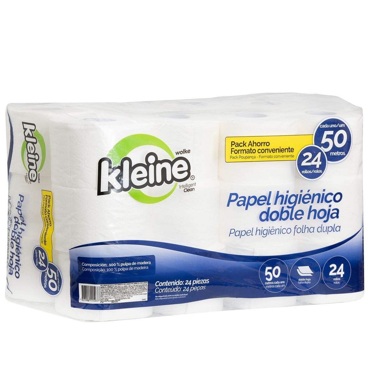 KLEINE WOLKE - Papel Higiénico Doble hoja 24 Rollos x 50 m