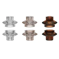 JUST HOME COLLECTION - Candelabro vidrio 2 posiciones