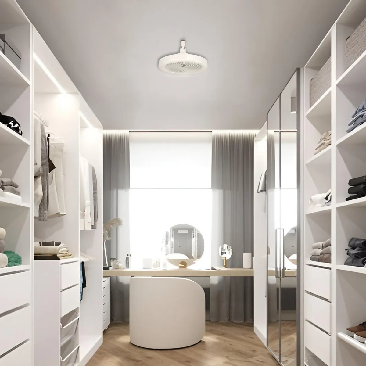 CASA BONITA - Ventilador Ufo E27 con Control Americas Blanco