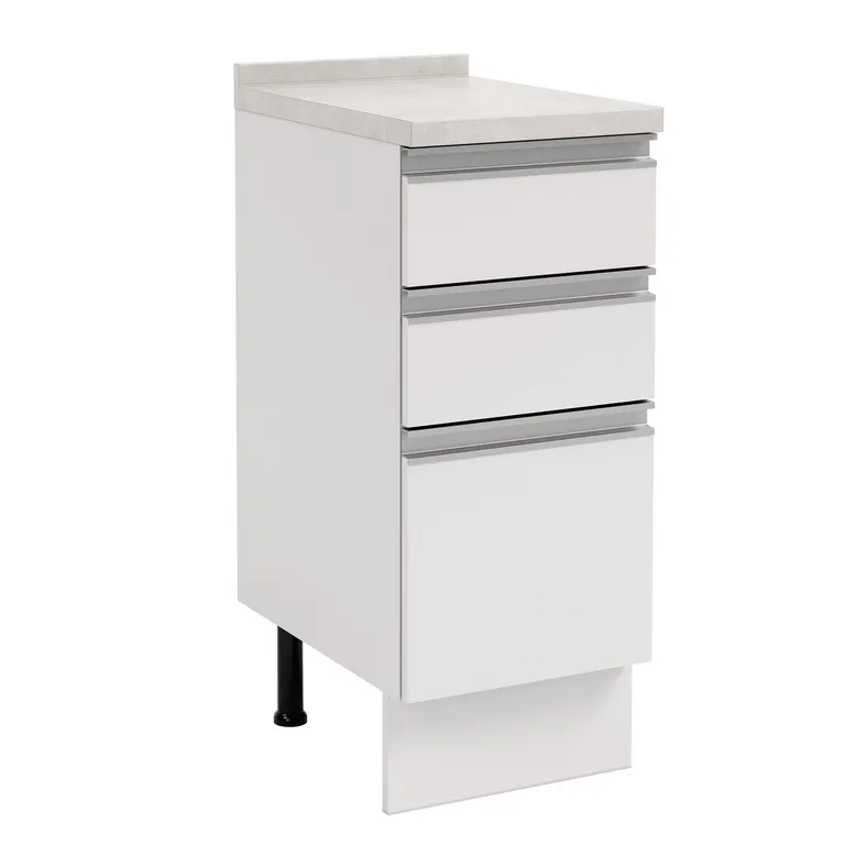 Mueble de Cocina Base 3 Cajones con Cubierta 35 cm Atlas