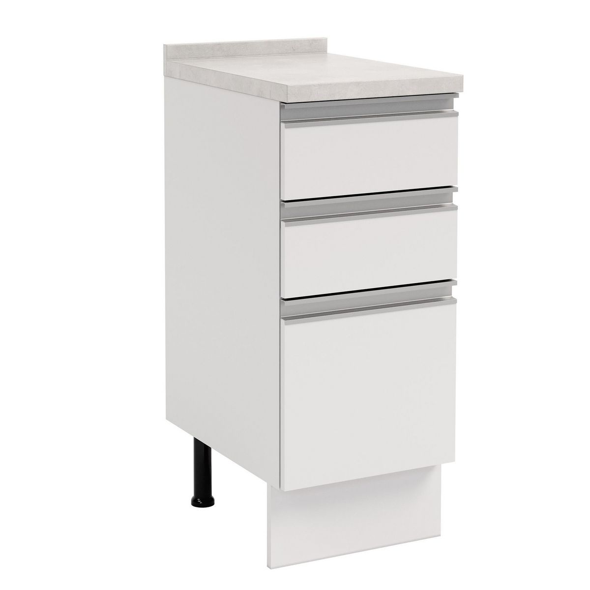 JUST HOME COLLECTION - Mueble de Cocina Base 3 Cajones con Cubierta 35 cm Atlas