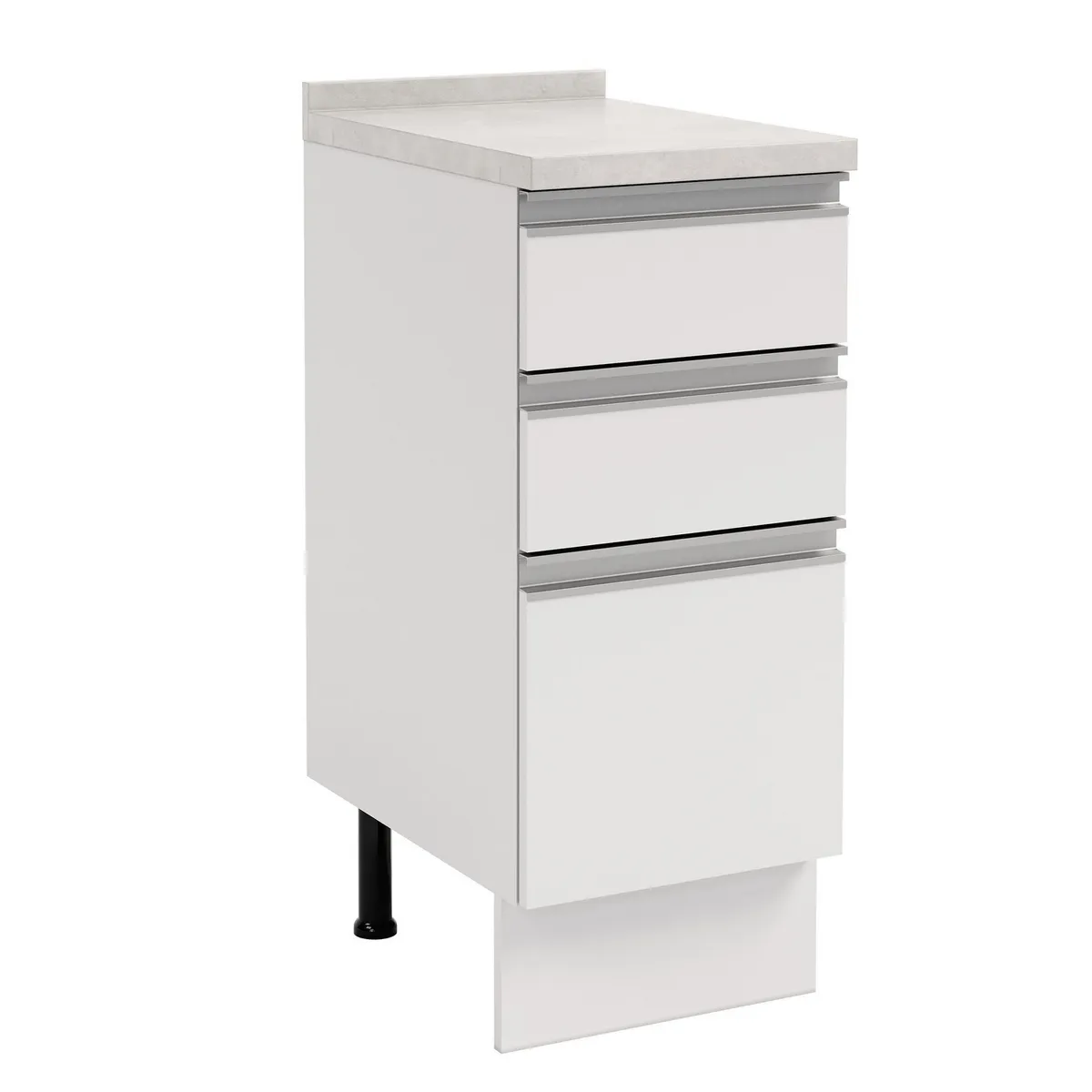 JUST HOME COLLECTION - Mueble de Cocina Base 3 Cajones con Cubierta 35 cm Atlas