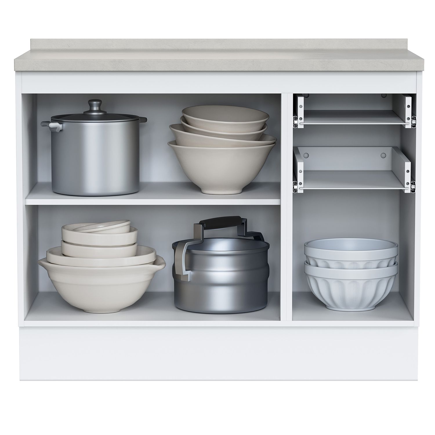 JUST HOME COLLECTION Mueble de Cocina Base 3 Puertas 2 Cajones con