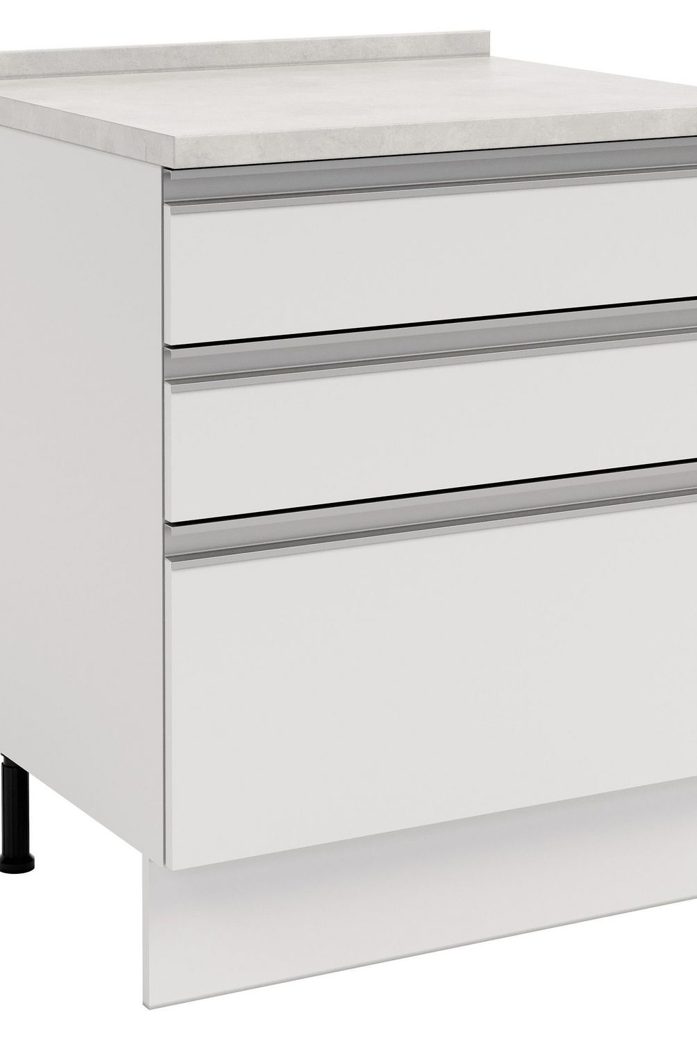 JUST HOME COLLECTION - Mueble de Cocina Base 3 Cajones con Cubierta 70x60 cm Atlas