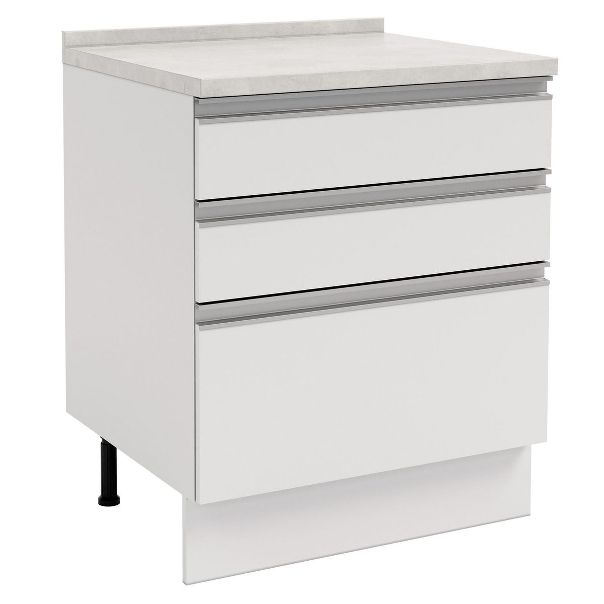 JUST HOME COLLECTION - Mueble de Cocina Base 3 Cajones con Cubierta 70x60 cm Atlas