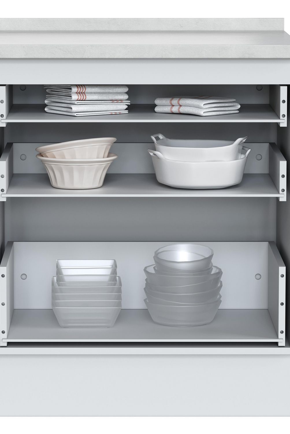 JUST HOME COLLECTION - Mueble de Cocina Base 3 Cajones con Cubierta 70x60 cm Atlas