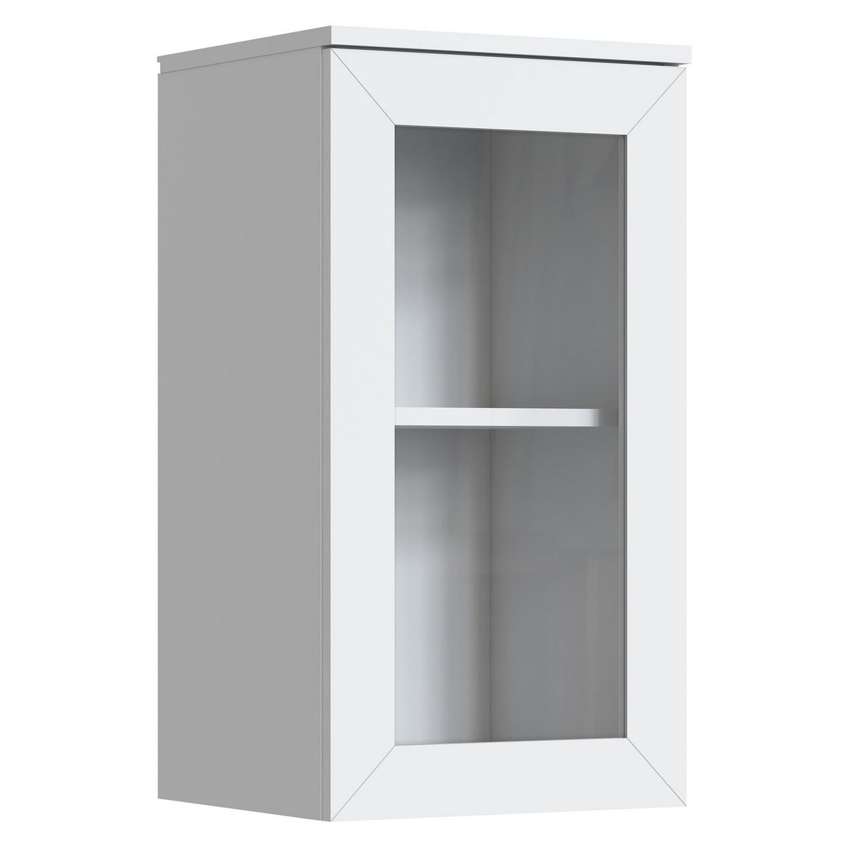 JUST HOME COLLECTION - Mueble de Cocina Mural 1 Puerta Vidrio 35 cm Atlas