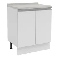 Mueble de Cocina Base 2 Puertas con Cubierta 70 cm Atlas