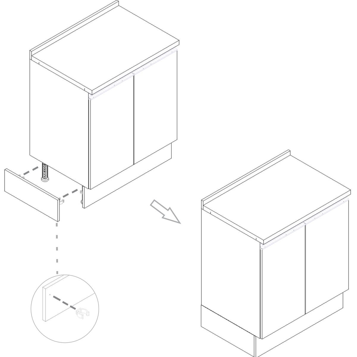 JUST HOME COLLECTION - Zocalo Lateral Mueble Base Atlas Nordica
