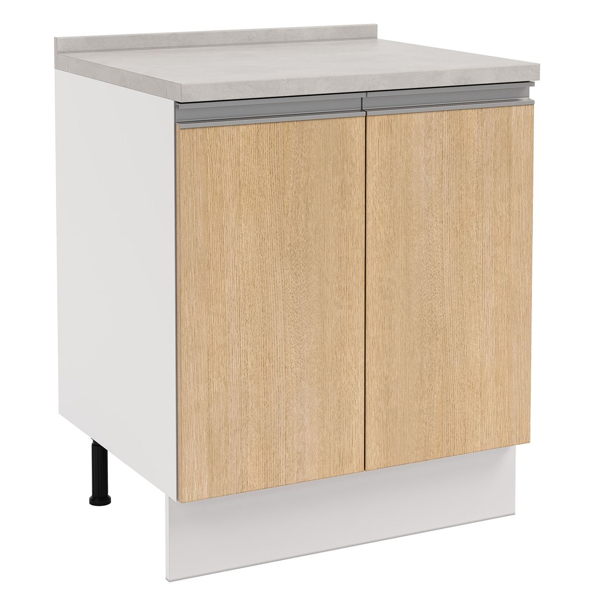 JUST HOME COLLECTION - Mueble de Cocina Base 2 Puertas con Cubierta 70x60 cm Nordica