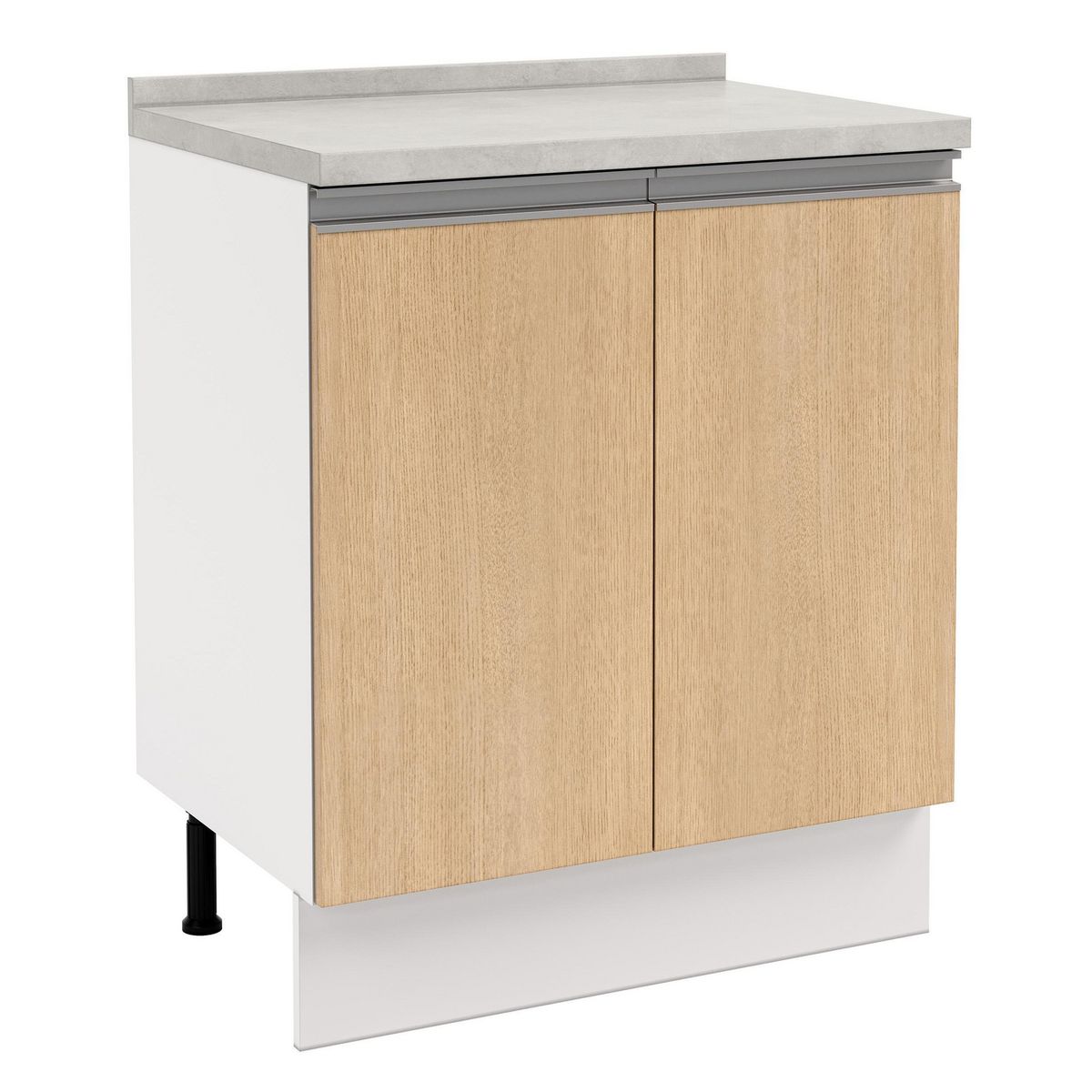 JUST HOME COLLECTION - Mueble de Cocina Base 2 Puertas con Cubierta 70 cm Nordica