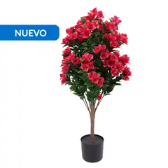 JUST HOME COLLECTION - Planta Artificial con Flor 95 cm Rosado; Rojo; Verde