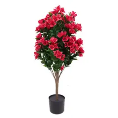 JUST HOME COLLECTION - Planta Artificial con Flor 95 cm Rosado; Rojo; Verde