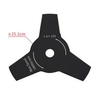 Cuchilla Desbrozadora 3 Puntas 255 X 1. 4 Cm