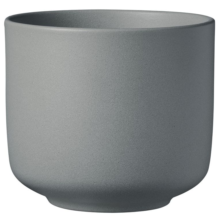 Macetero de Cerámica 13x12 cm Gris