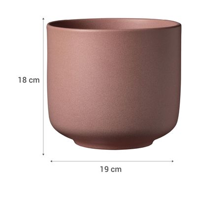 Imagen 2 del producto Macetero de Cerámica 19x18 cm Rosa