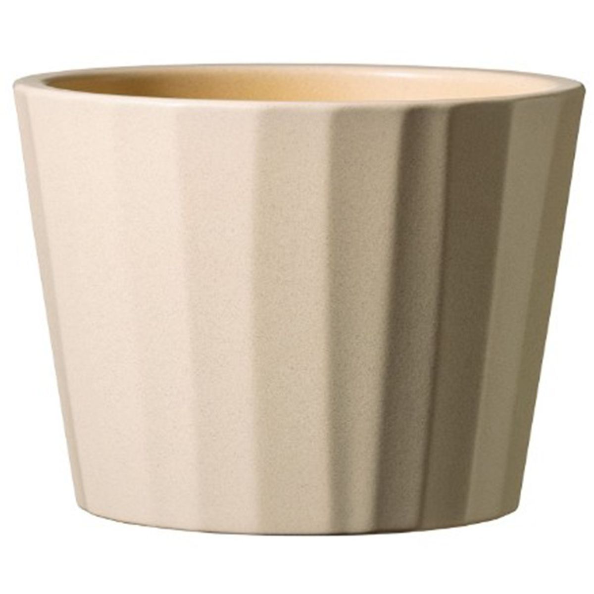 Macetero Umea de Cerámica 23x23 cm Crema, marca SK - Foto Principal