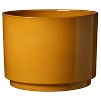 Macetero Oslo de Cerámica 19x19 cm Mostaza