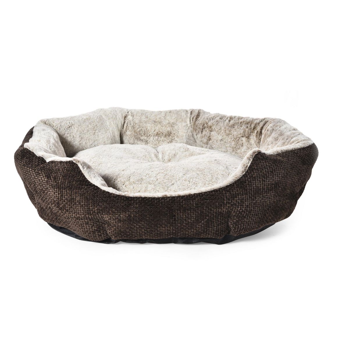 PETIZOOS - Cama redonda para Perro 18x65x76 cm Café