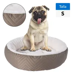 PETIZOOS - Cama Redonda para Perro 13x50x50 cm Café