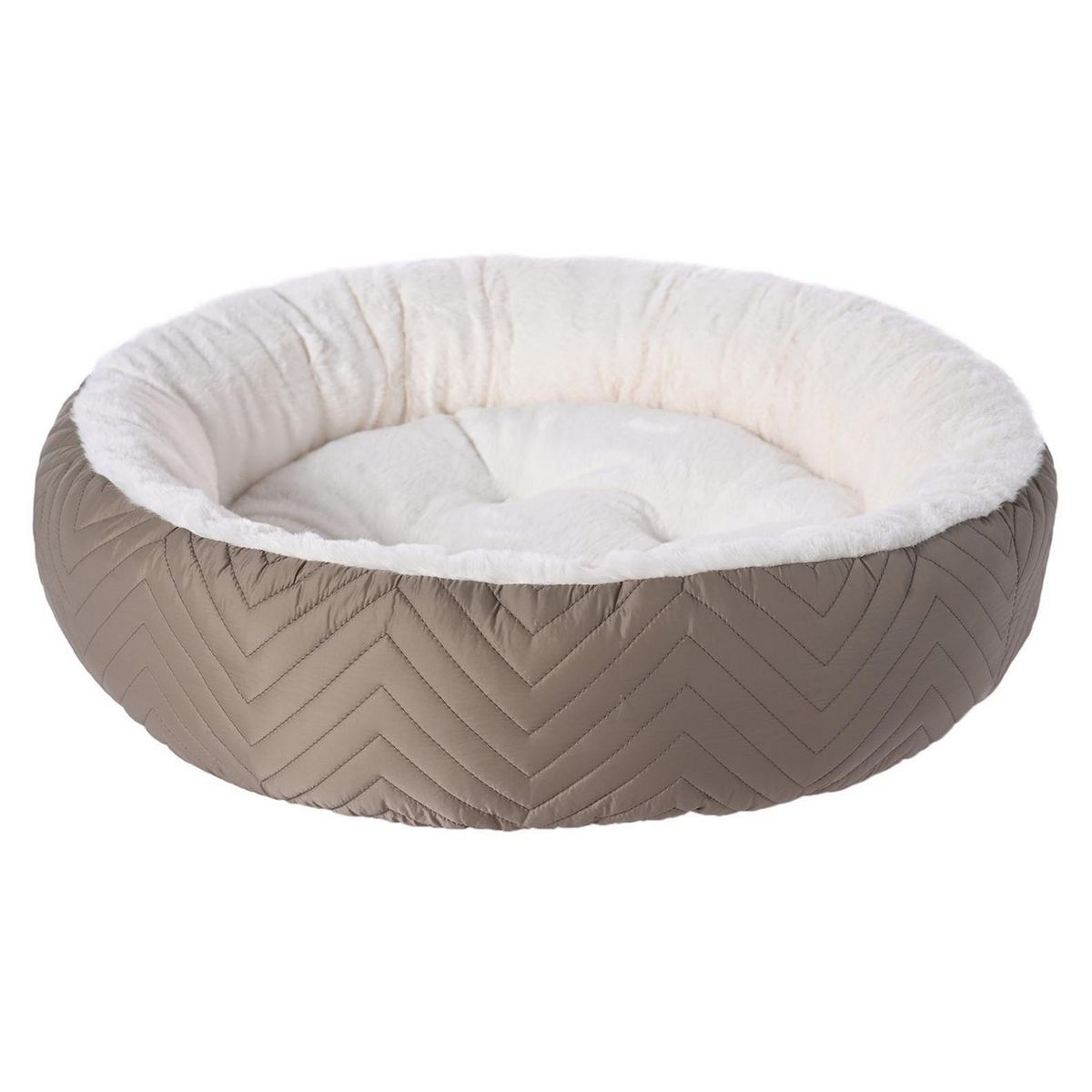 PETIZOOS - Cama Redonda para Perro 13x50x50 cm Café