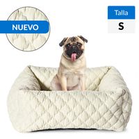 Cama Rectangular para Perro 19x60x40 cm Beige