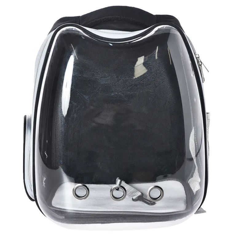 Mochila Mascota para Gato 40x34x28 cm Negro