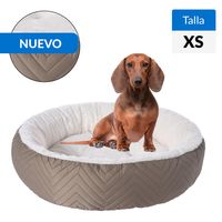 Cama Redonda para Perro 12x40x40 cm Café