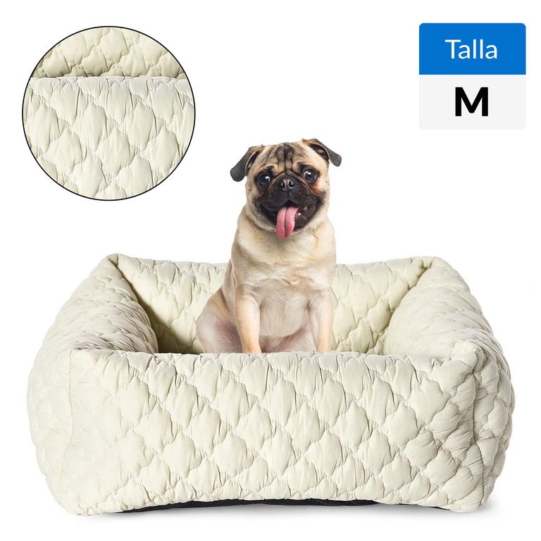 Cama Rectangular para Perro 21x80x55 cm Beige