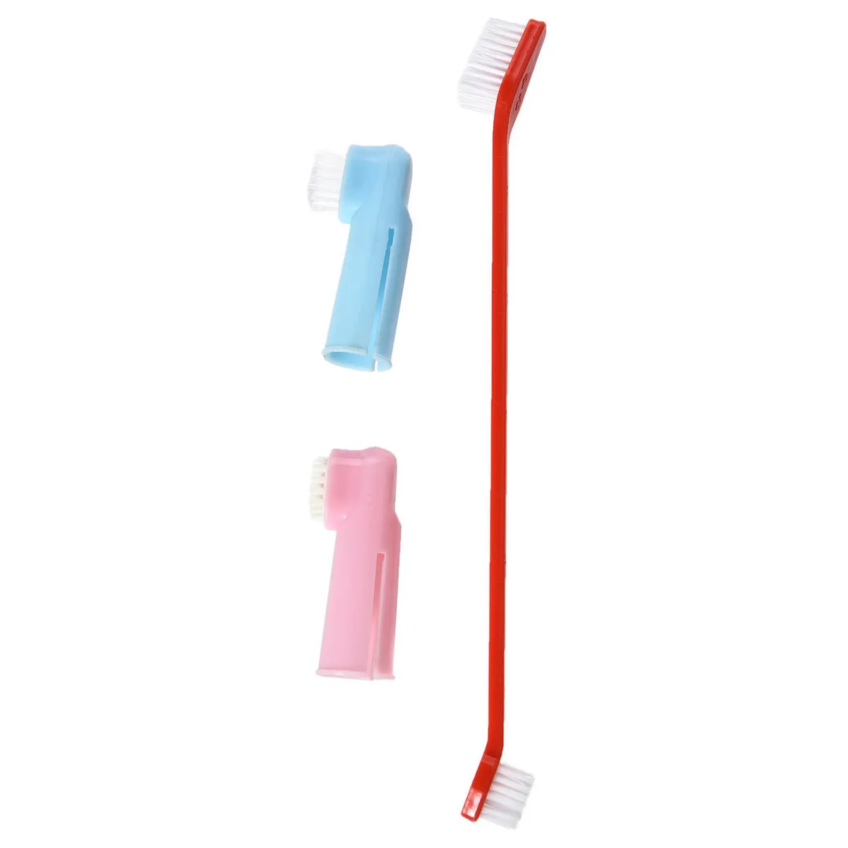 PETIZOOS - Cepillo dientes mascota rojo