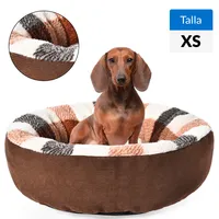 Cama Redonda para Perro 12x40x40 cm Marrón