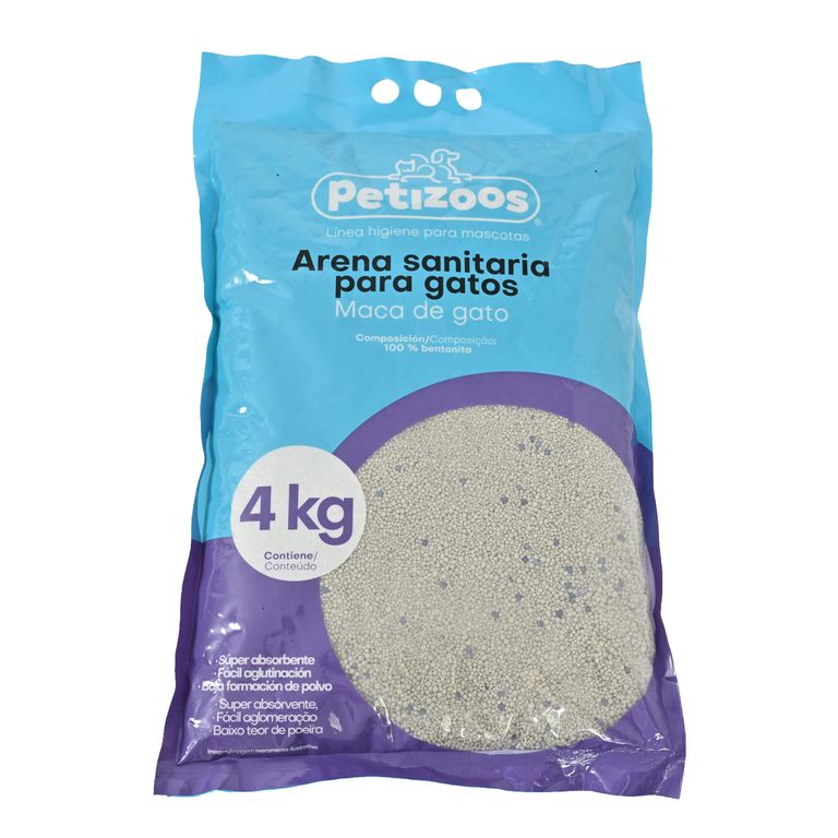 Arena sanitaria para gatos 4 kg