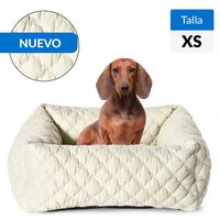 Cama Rectangular para Perro 17x47x37 cm Beige