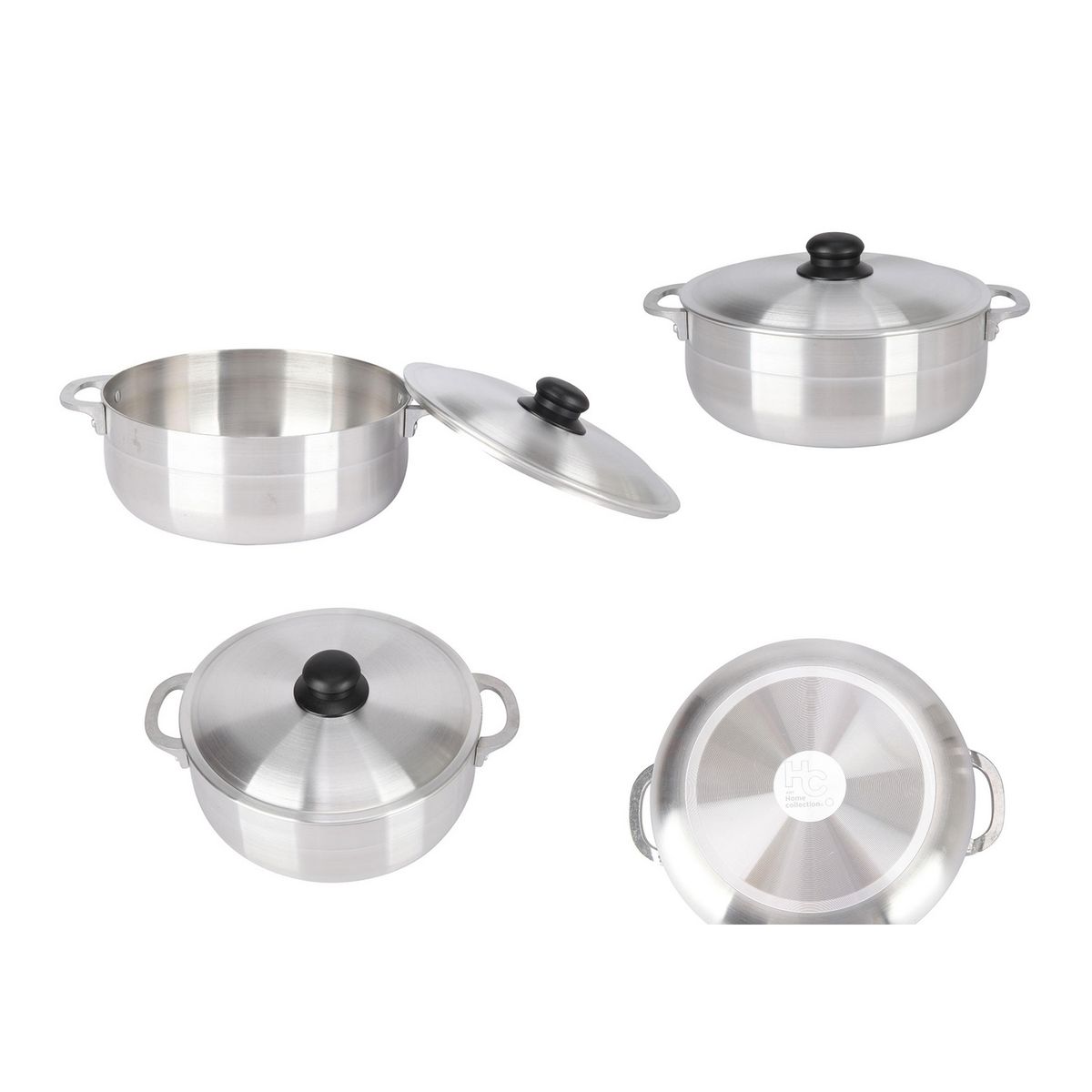 JUST HOME COLLECTION - Arrocero de Aluminio 30 cm 7000 ml Plateado HJCDR-30LD