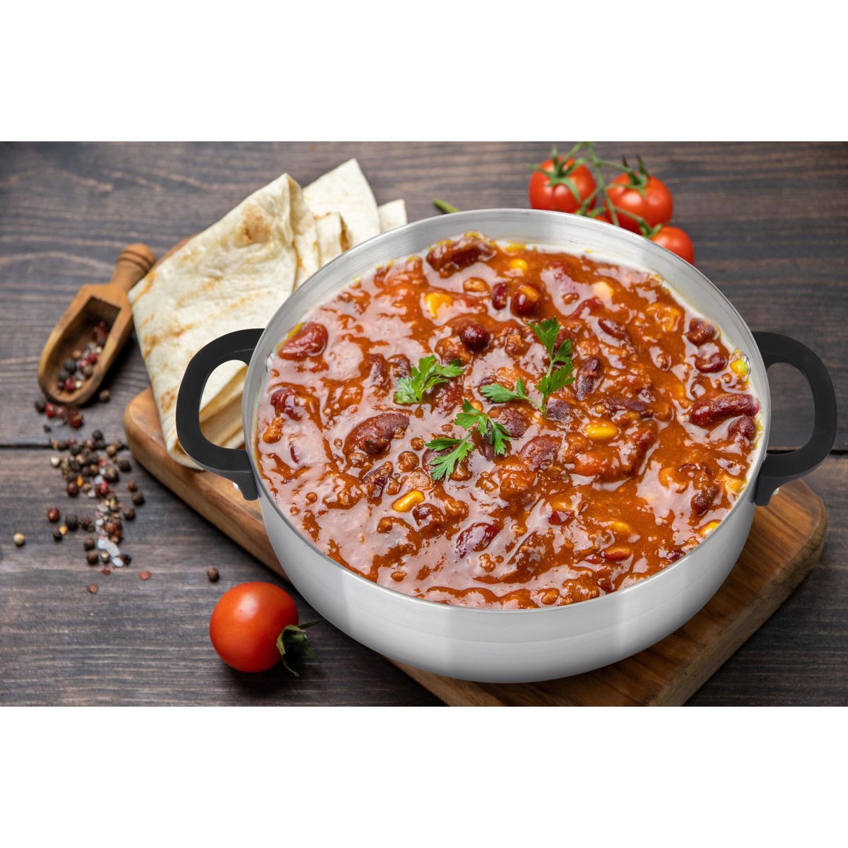 JUST HOME COLLECTION - Caldero de Aluminio 30 cm 7000 ml Plateado HJCDR-30