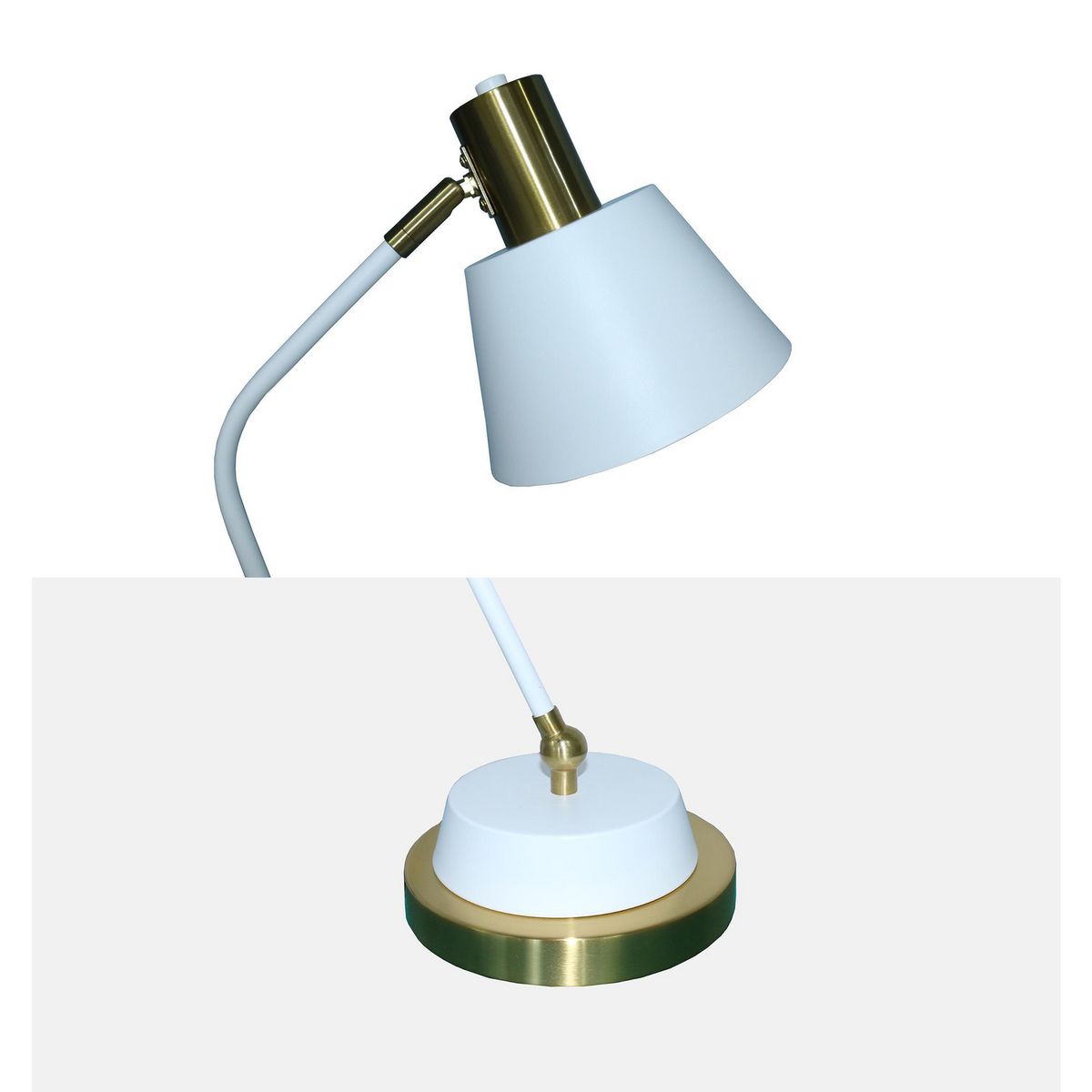 JUST HOME COLLECTION - Lámpara de Escritorio Bodo Blanco 18x54.3 cm