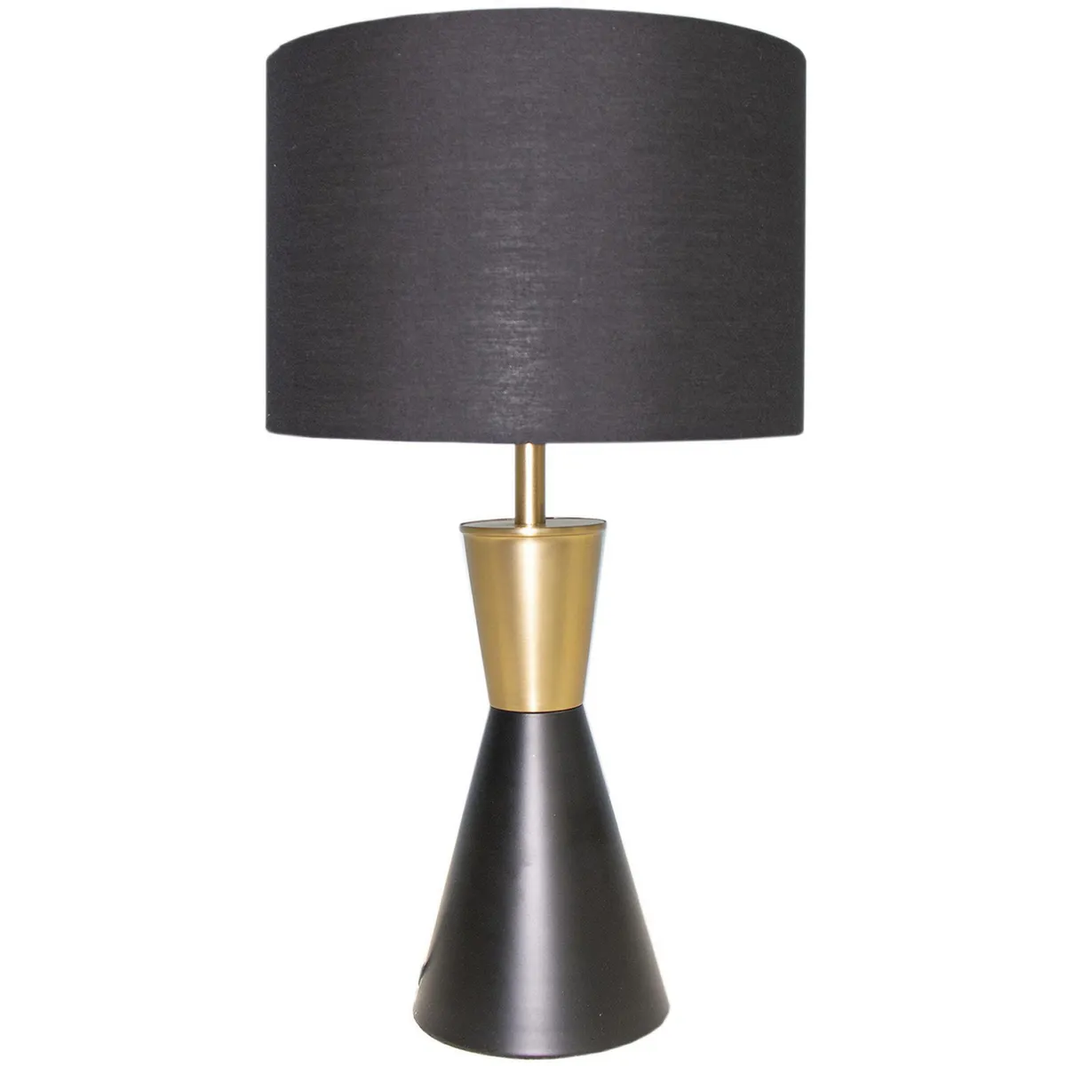 JUST HOME COLLECTION - Lámpara Mesa Flint Negro 22x40 cm