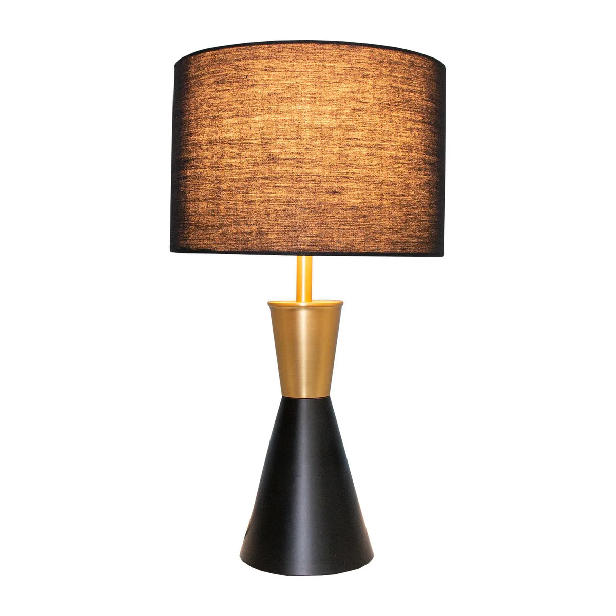 JUST HOME COLLECTION - Lámpara Mesa Flint Negro 22x40 cm