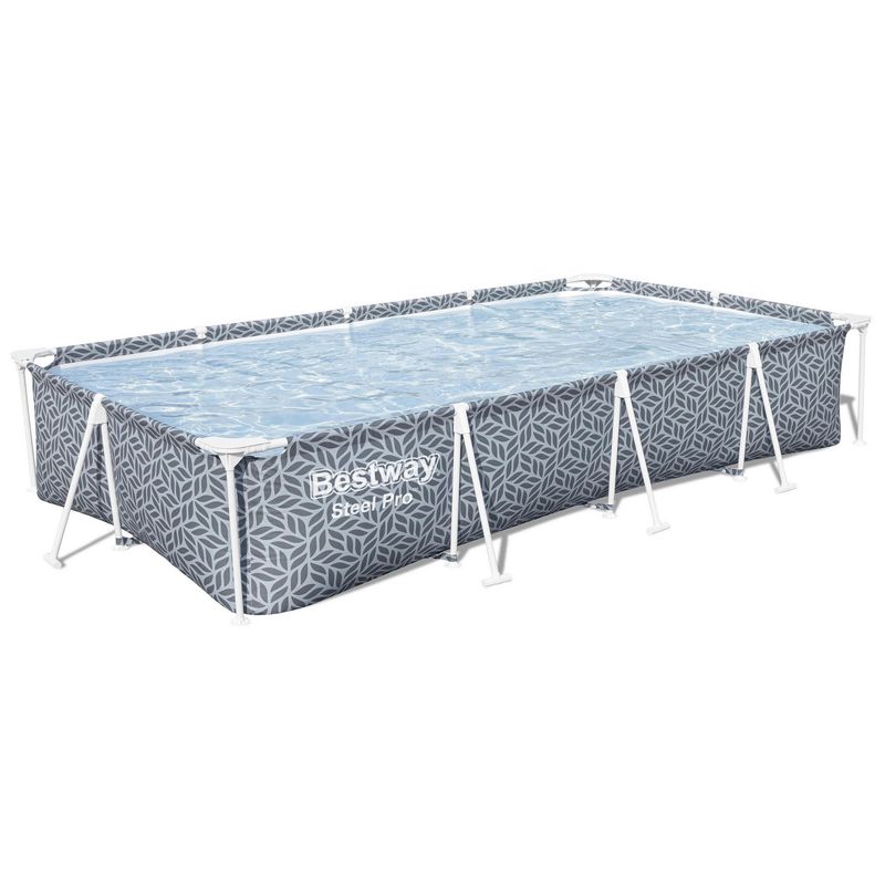BESTWAY - Piscina Rectangular Estructural 366x201x66 4000 Litros con Diseño
