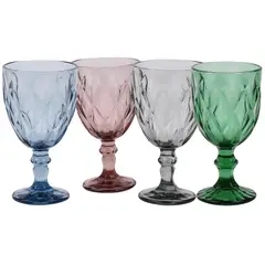 JUST HOME COLLECTION - Copa Vidrio 340 ml Colores Surtidos