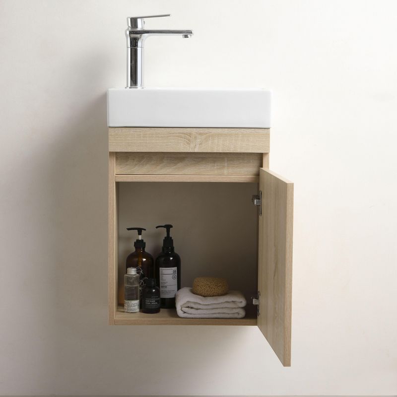 SENSI DACQUA - Mueble de Baño COMPACT Madera 22.5x29.5x41 cm