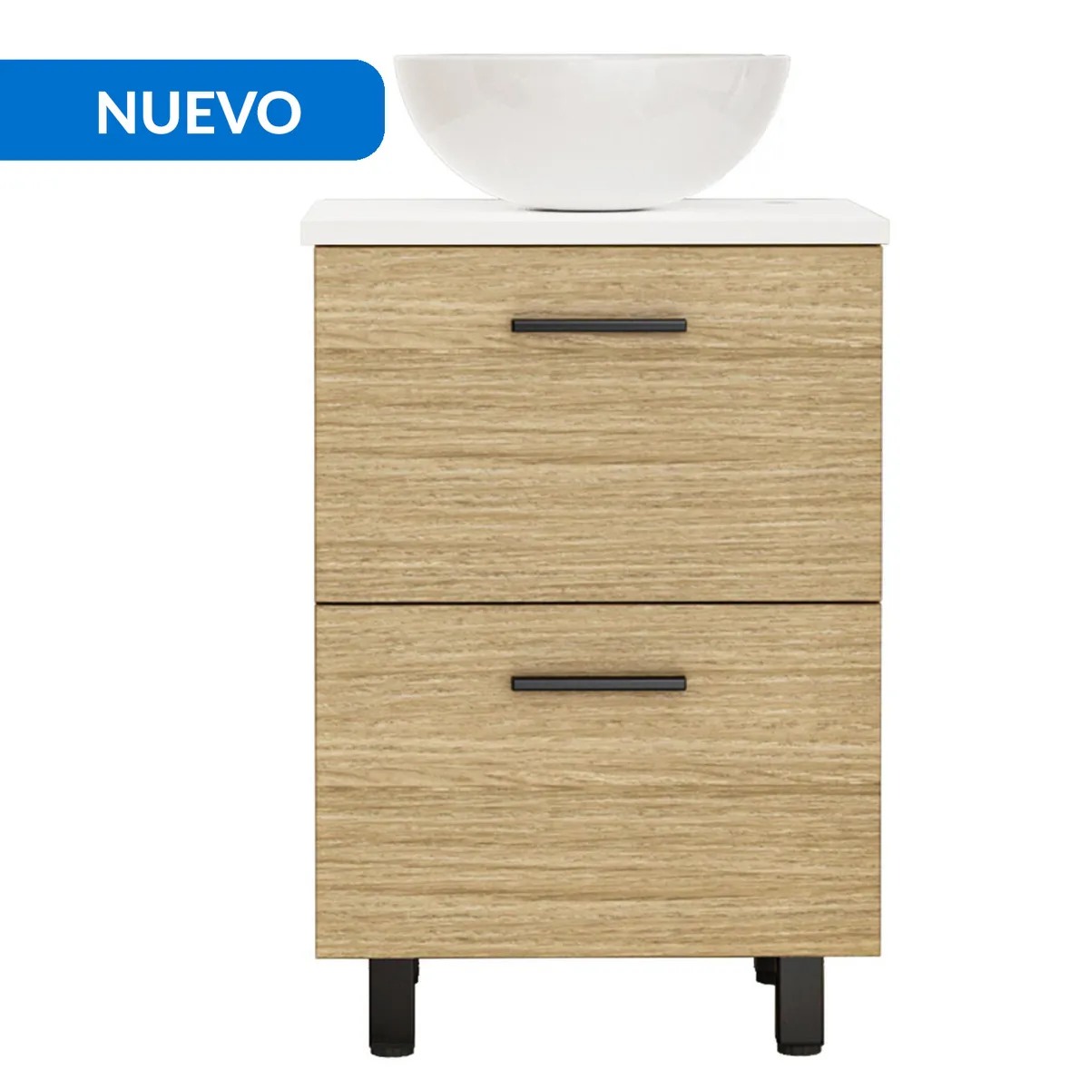 SENSI DACQUA - Mueble de Baño Robin Natural 50x87x42 cm con Lavamanos