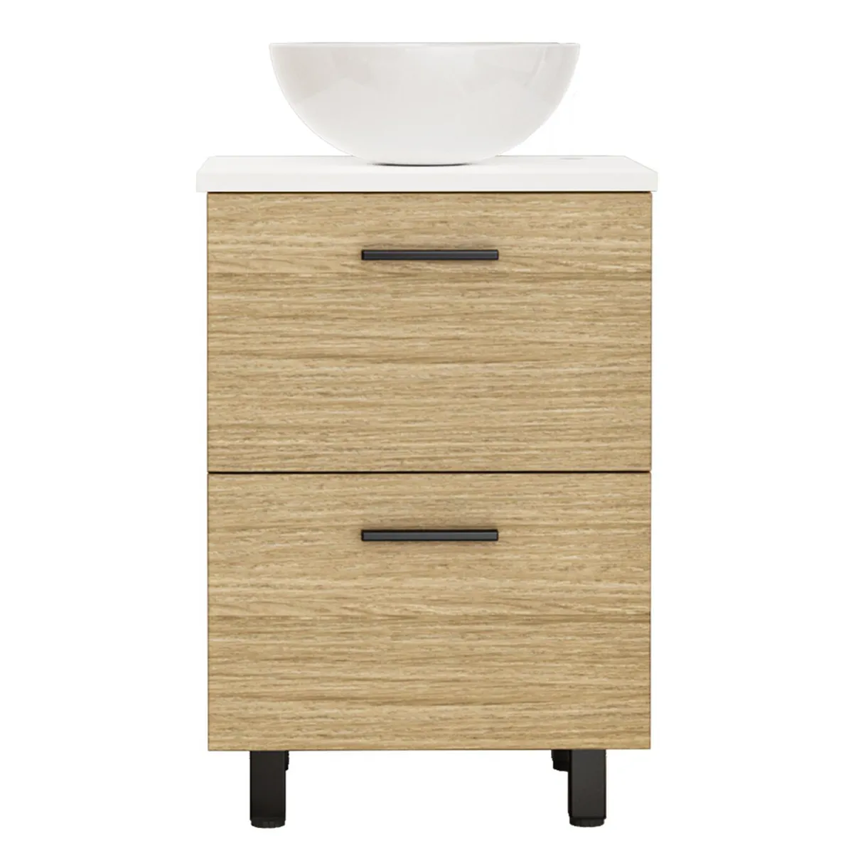 SENSI DACQUA - Mueble de Baño Robin Natural 50x87x42 cm con Lavamanos