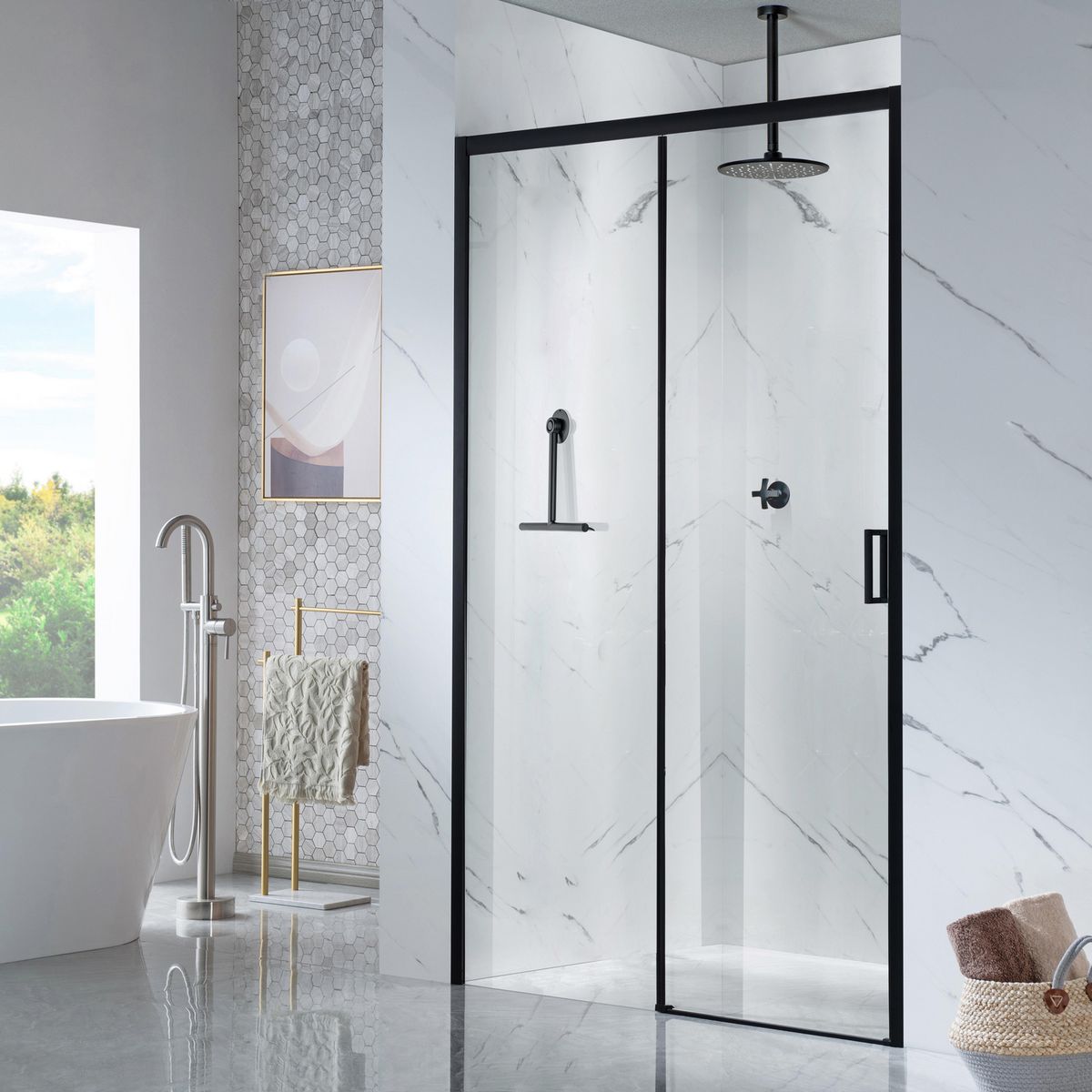 SENSI DACQUA - Limpia Vidrio Mampara Deco Negro