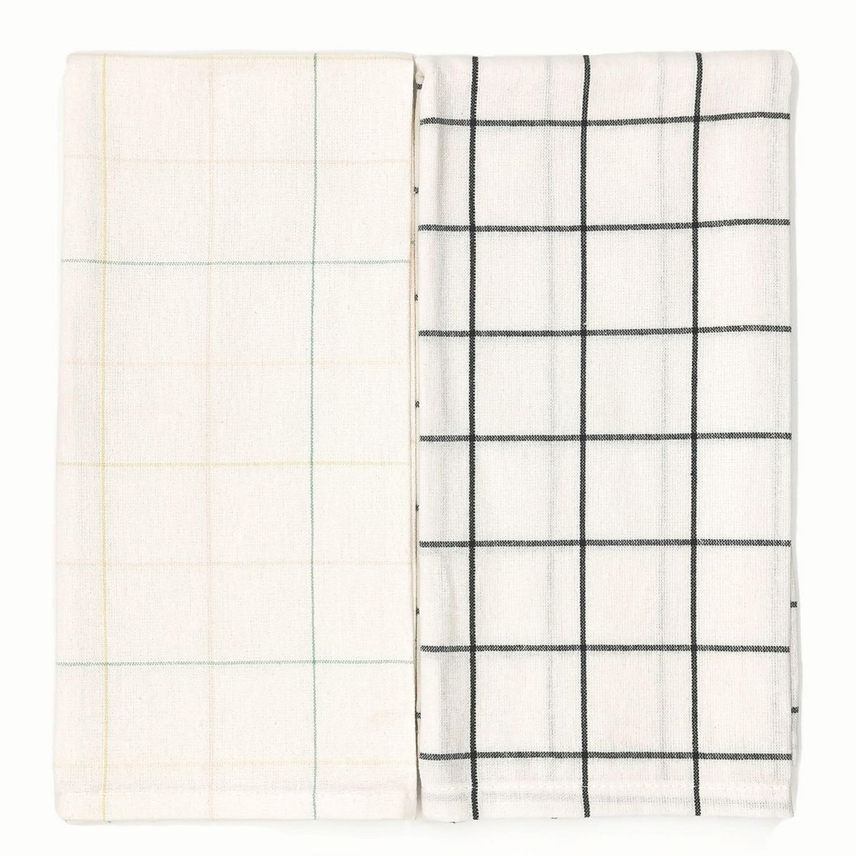 JUST HOME COLLECTION - Set 2 Paños Cocina Rectangular 50x70 cm Checker Multicolor
