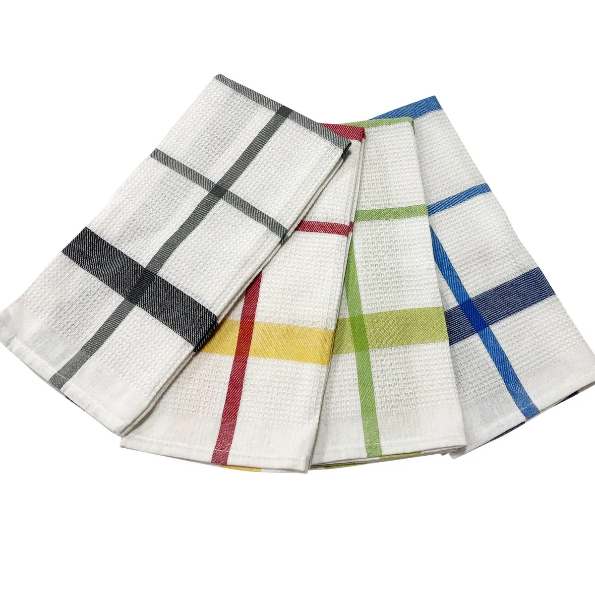 JUST HOME COLLECTION - Paño Cocina Rectangular 50x70 cm Checker Multicolor