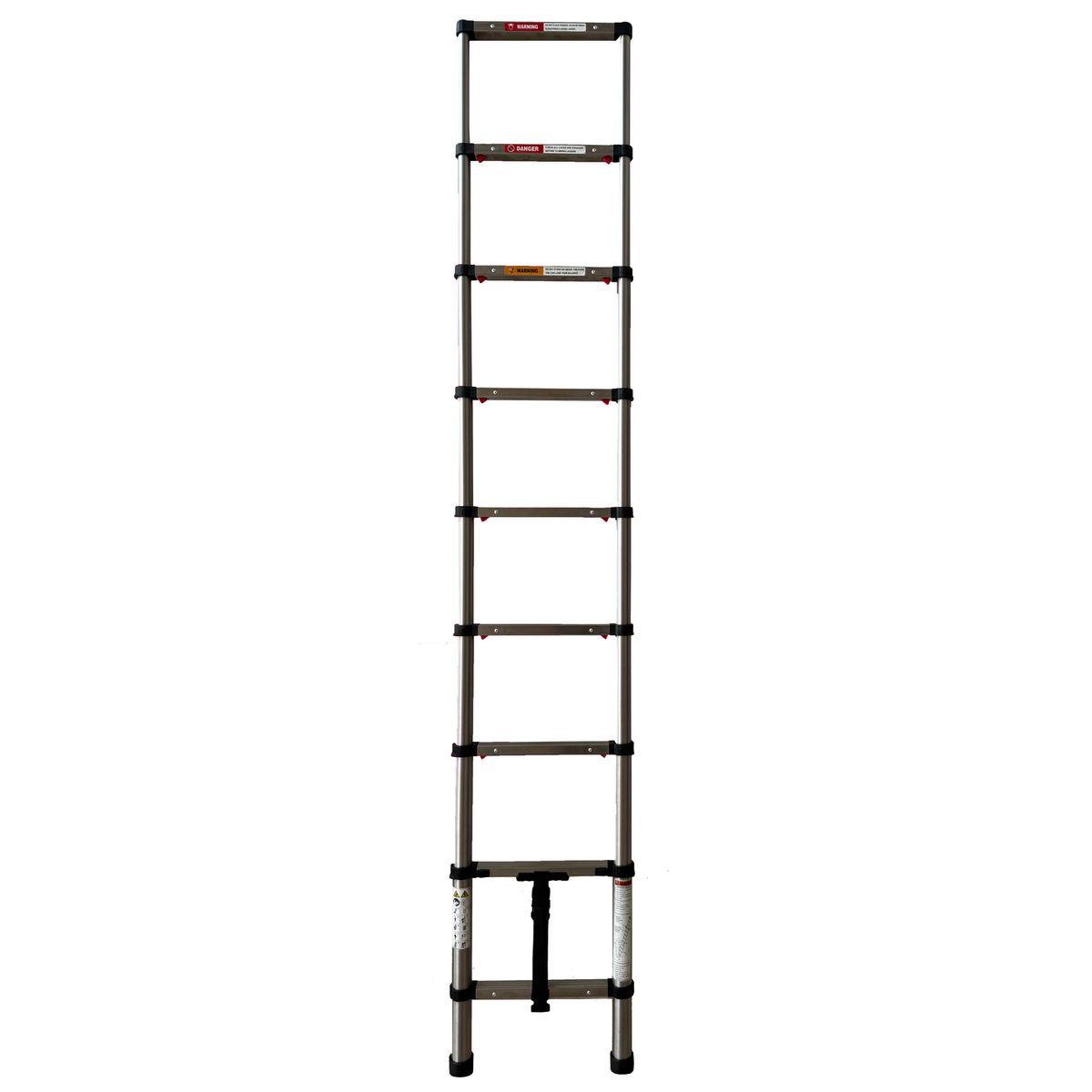 BAUKER - Escala Telescópica Acero 260 cm 9 Peldaños