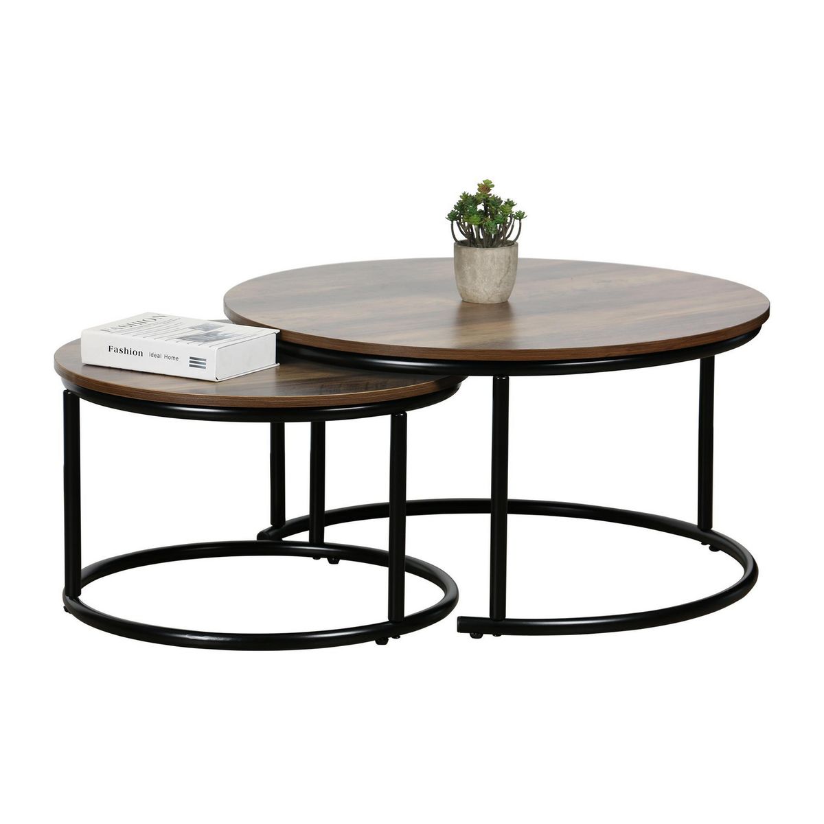 JUST HOME COLLECTION - Mesa de centro Tallin Madera 77x77x40 cm