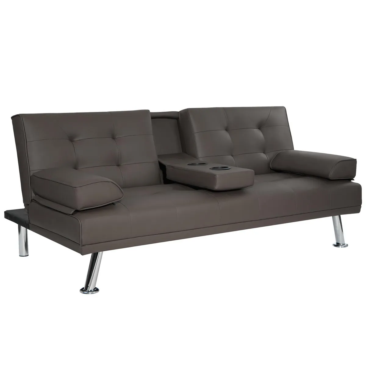 JUST HOME COLLECTION - Futón Aveiro Café 180x39x100 cm