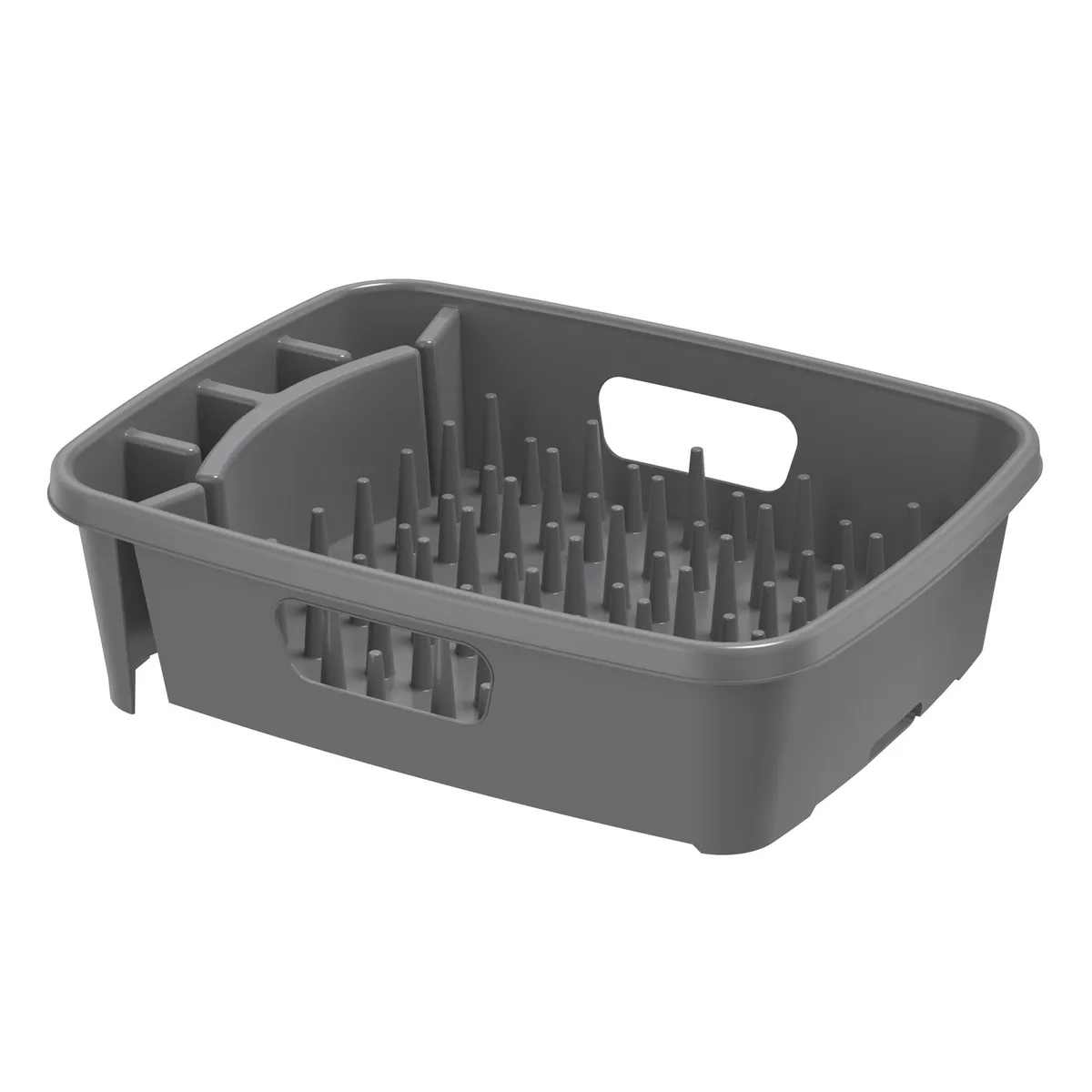 JUST HOME COLLECTION - Secaplatos plástico 34x43x12,6 cm gris